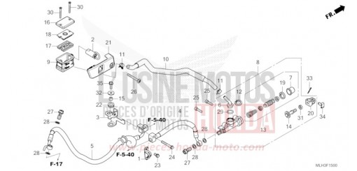 REAR BRAKE MASTER CYLINDER CMX500AR de 2024